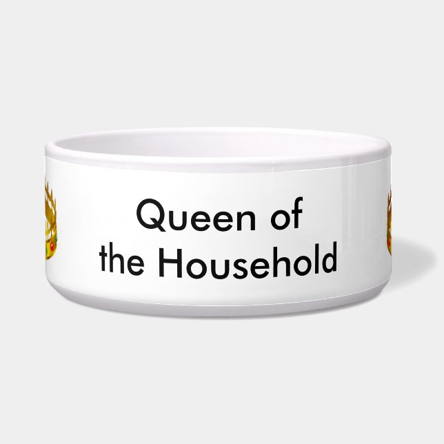 Dog Bowl - Koningin van het huishouden Voerbakje (Voorkant)