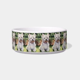 Dog bowl met Westie Voerbakje