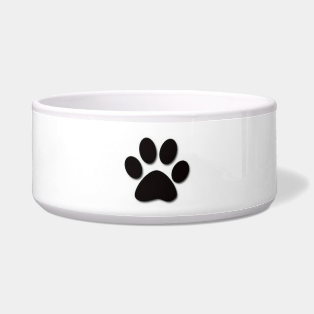 Dog Bowl Paw Print Voerbakje (Voorkant)