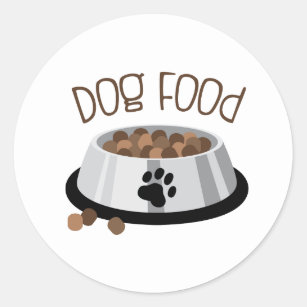 Dog Bowl Ronde Sticker
