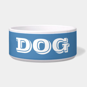 Dog Bowl van Janz Large Steel Blue Voerbakje