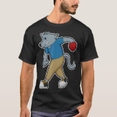 Dog Bowling Bowling-balsport T-shirt (Voorkant)