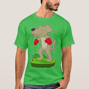 Dog Boxer Bokshandschoenen Boksen T-shirt