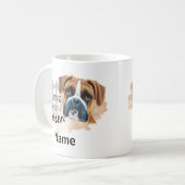 Dog Boxer Coffee Mok, Cup Koffiemok (Voorkant links)