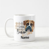 Dog Boxer Coffee Mok, Cup Koffiemok (Links)