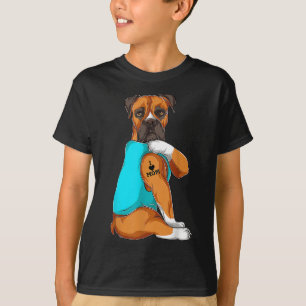 Dog Boxer I Love Mam Tattoo Apparel Dog Mam Gifts T-shirt