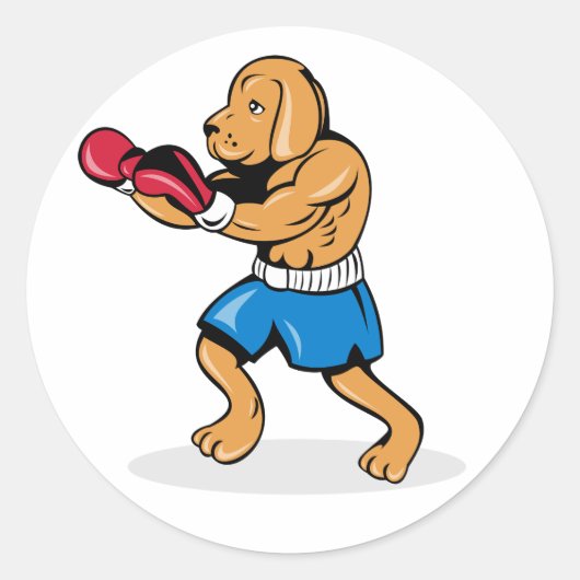 Dog Boxing Stickers (Voorkant)