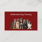 Dog Breeder Canine Theme Business Cards Visitekaartje (Voorkant)