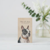  Dog Breeder Cool Animal Cream Professional Visitekaartje (Staand voorkant)