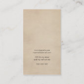  Dog Breeder Cool Animal Cream Professional Visitekaartje (Achterkant)