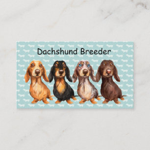 Dog Breeder Dachshund-Visitekaartjes Visitekaartje