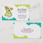 Dog Breeder Lab Puppy Blauwgroen Limoen Visitekaartje (Voorkant / Achterkant)