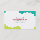 Dog Breeder Lab Puppy Blauwgroen Limoen Visitekaartje (Achterkant)