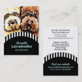 Dog Breeder Labradoodle Black Stripes Visitekaartje (Voorkant / Achterkant)