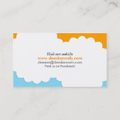 Dog Breeder Pomeranian Puppy Blue Citrus Visitekaartje (Achterkant)