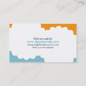 Dog Breeder Schnauzer Puppy Blue Citrus Visitekaartje (Achterkant)