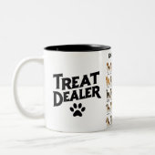 Dog Breeds Mug – Cute Dog Lover Coffee Cup Tweekleurige Koffiemok (Links)