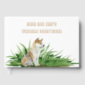 Dog Bride and Groom Pet Wedding Gastenboek (Voorkant)