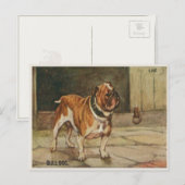 Dog Briefkaart met stevige stierendosis (Voorkant / Achterkant)