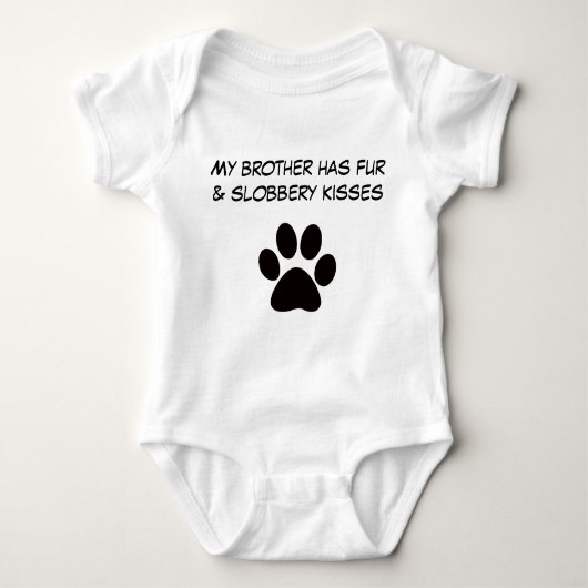 Dog broer onsie romper (Voorkant)