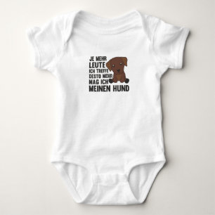 Dog Brown Labrador houdt niet van mensen Romper