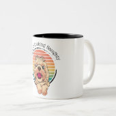 Dog Brownie zien Naughty Tweekleurige Koffiemok (Voorkant rechts)