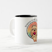 Dog Brownie zien Naughty Tweekleurige Koffiemok (Voorkant links)