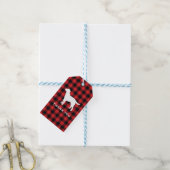 Dog Buffalo Check Mountain Dank u wel Cadeaulabel (Met Touw)