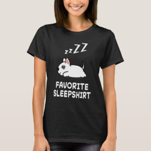Dog Bull Terrier Dogs Nap Sleeping Sleep Pajama Ni T-shirt