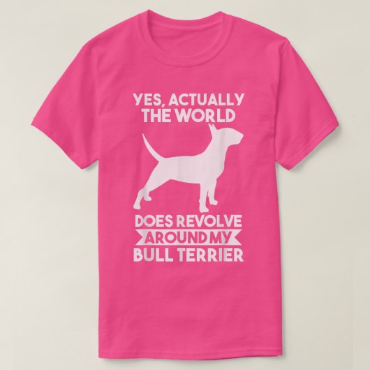 Dog Bull Terrier T-Shirt (Design voorkant)