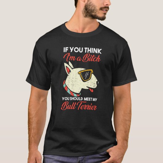 Dog Bull Terrier T-shirt (Voorkant)