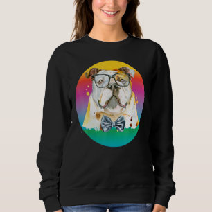 Dog Bulldog Vrouwen Kleurrijke Engelse Bulldog Man Trui