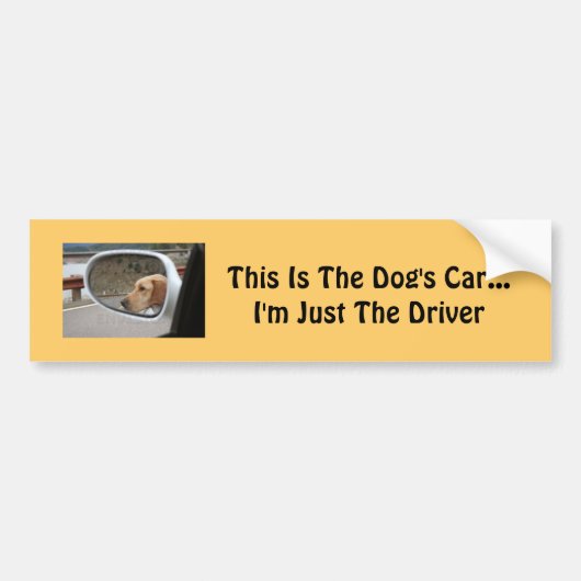 Dog Bumpersticker (Voorkant)