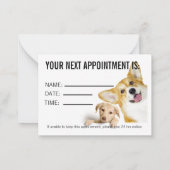 Dog Business Appointment Card Notitiekaartje (Achterkant)