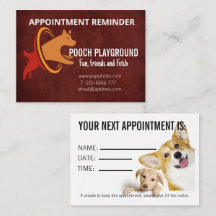 Dog Business Appointment Card