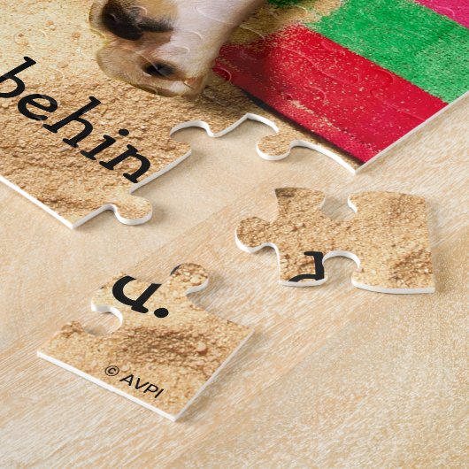 Dog Butt met zonnebril Legpuzzel (Zijkant)