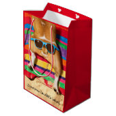 Dog Butt met zonnebril Medium Cadeauzakje (Achterkant Gekanteld)