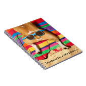 Dog Butt met zonnebril Notitieboek (Rechterzijde)