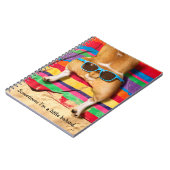 Dog Butt met zonnebril Notitieboek (Linkerzijde)