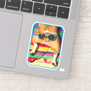 Dog Butt met zonnebril Sticker