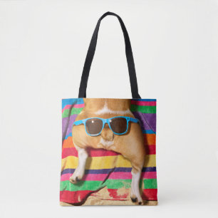 Dog Butt met zonnebril Tote Bag