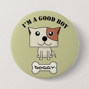 Dog Button12 Ronde Button 7,6 Cm
