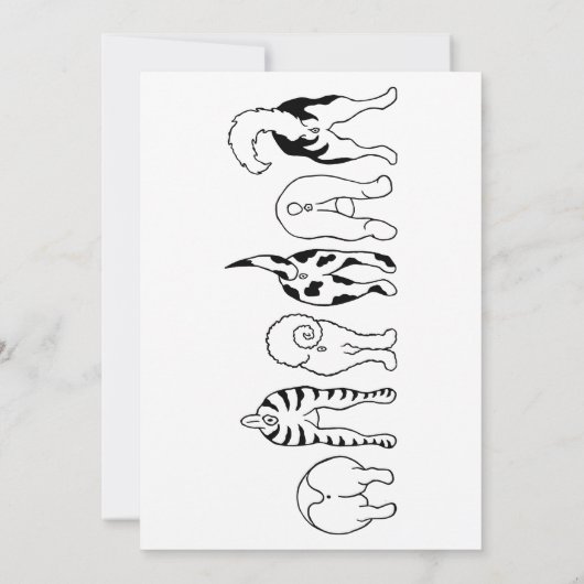 Dog Butts Bedankkaart (Achterkant)