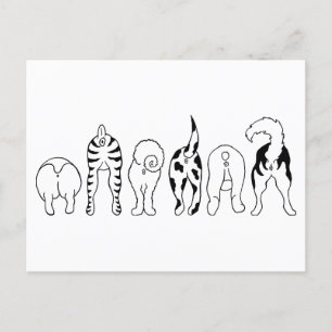 Dog Butts Briefkaart