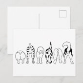 Dog Butts Briefkaart (Voorkant / Achterkant)