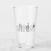 Dog Butts Glas (Voorkant)