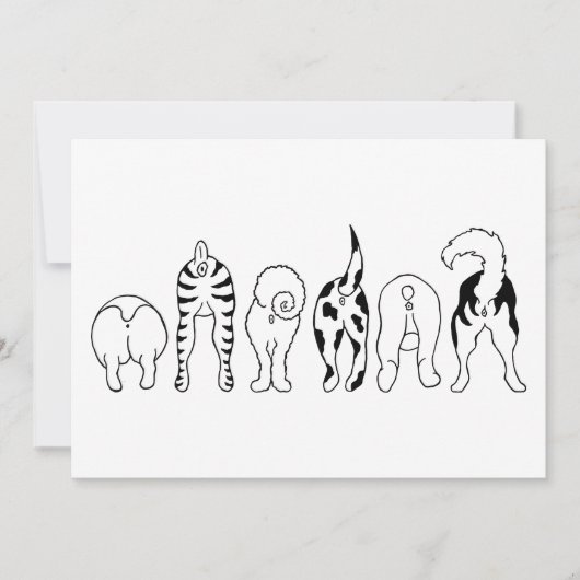 Dog Butts Kaart (Voorkant)