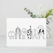 Dog Butts Kaart (Staand voorkant)