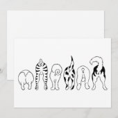 Dog Butts Kaart (Voorkant / Achterkant)