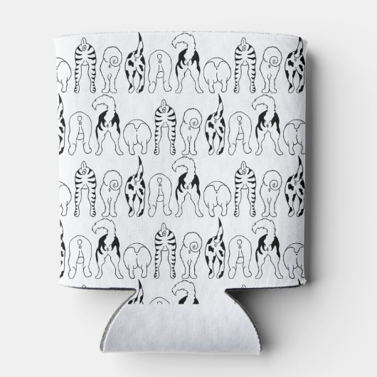Dog Butts Pattern Blikjeskoeler (Achterkant)